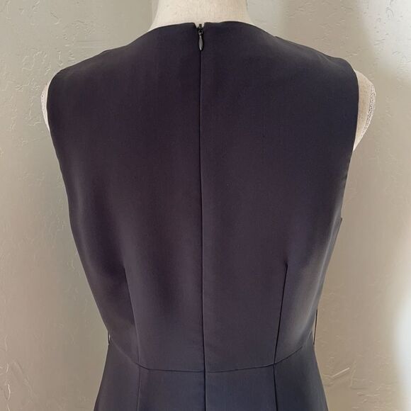 Spense Gray Tiered Ruffle Belted Dress Sz 6 - Picture 10 of 17